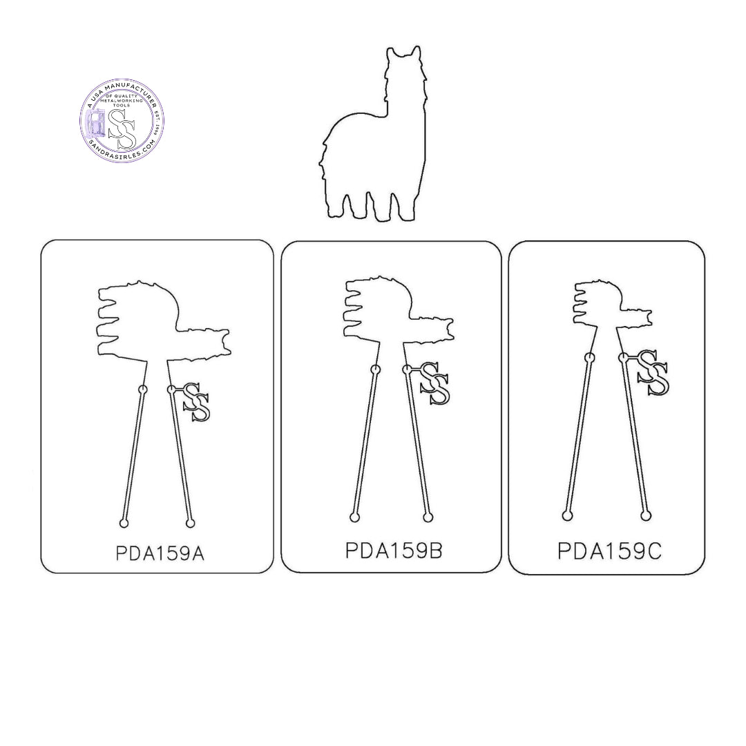 PANCAKE DIE PDA159 LLAMA STANDING